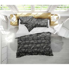 Постільна білизна MirSon Бязь 17-0510 Beer Bar blac Односпальний (2200003630688)