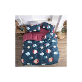 Постельное белье MirSon Бязь Premium 17-0466 Fish are fabulous Семейный 160x220 (2200003328783)