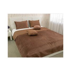 Покрывало Руно двухстороннее VeLour Шоколадное 180х220 см (340.55_Chocolate)