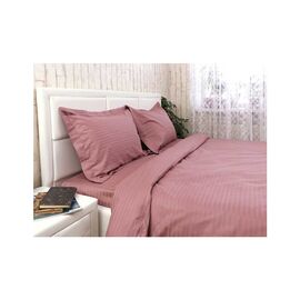 Постільна білизна Руно Сатин-страйп євро (845.50ДУ_Пудра)