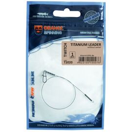 Поводок Ukrspin Orange Spinning титан AFW 23см 9кг(20lb)/0.35мм (1590.03.30)