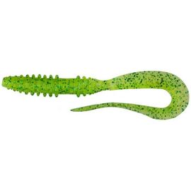 Силикон рыболовный Keitech Mad Wag Mini 3.5" (10 шт/упак) ц:424 lime chartreuse (1551.07.61)