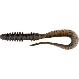 Силікон рибальський Keitech Mad Wag Slim 4.5" (9 шт/упак) ц:207 green pumpkin pp. flk (1551.09.67)