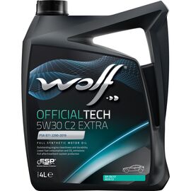 Моторное масло Wolf OFFICIALTECH 5W30 C2 EXTRA 4л (8339677)
