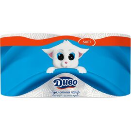 Туалетний папір Диво Soft 2 шари білий 2 рулони (4820003831939)