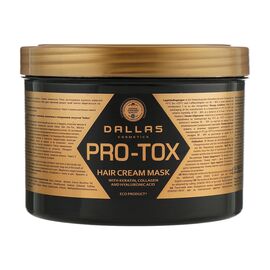 Маска для волос Dalas Pro-Tox для восстановления структуры волос с кератином, коллагеном и гиалурон. кислотой 500 мл (4260637723499)