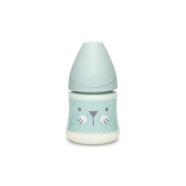 Бутылочка для кормления Suavinex Уютные истории с круглой соской медленный поток, 150 мл бирю (306671)