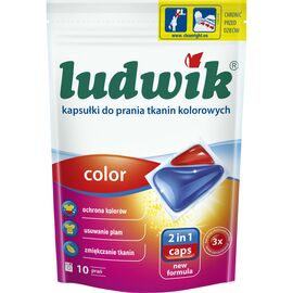 Капсулы для стирки Ludwik Color 2 в 1 для цветных вещей 10 шт. (5900498025699)