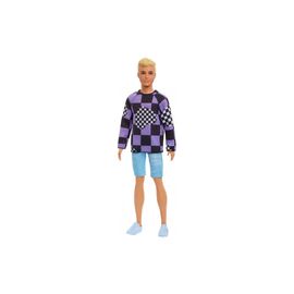Лялька Barbie Кен "Модник" у светрі в клітинку (HBV25)