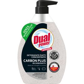 Средство для ручного мытья посуды Dual Power Carbon Plus Bicarbonate концентрированное 600 мл (8054633838501)