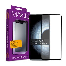 Стекло защитное MAKE Xiaomi 12T/12T Pro (MGF-X12T/12TP)