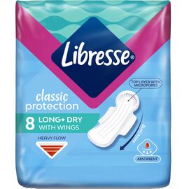 Гигиенические прокладки Libresse Classic Protection Long Dry 8 шт. (7322541233291)