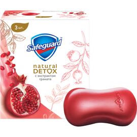 Твердое мыло Safeguard Natural Detox С экстрактом граната 3 x 110 г (8001841825373)