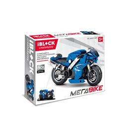 Конструктор iBlock Мега Bike Спортивный мотоцикл синий (PL-920-184)