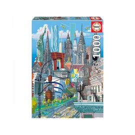 Пазл Educa Нью-Йорк, Карло Станга 1000 элементов (6337244)