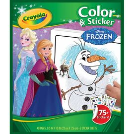 Набор для творчества Crayola Книга-раскраска с наклейками Холодное сердце (04-5864)