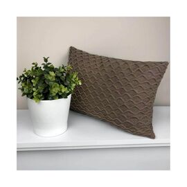 Подушка Прованс Декоративная вязаная Волна Орех 30х45 (4823093436893)