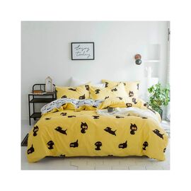 Простынь MirSon Бязь 17-0572 Black Cat 150х220 см (2200005541777)