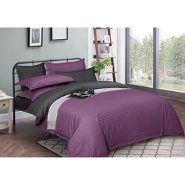 Пододеяльник MirSon Satin Stripe 30-0009 + 30-0012 Violetta 160х220 см (2200005258224)