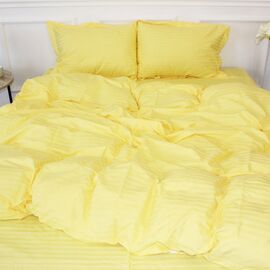 Пододеяльник MirSon Satin Stripe 30-0003 Intense Yellow 175х210 см (2200005248348)
