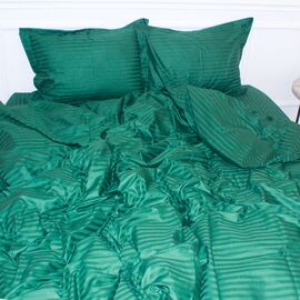 Пододеяльник MirSon Satin Stripe 30-0017 Green 200х220 см (2200005254240)