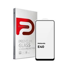 Стекло защитное Armorstandart Full Glue Motorola E40 Black (ARM65499)