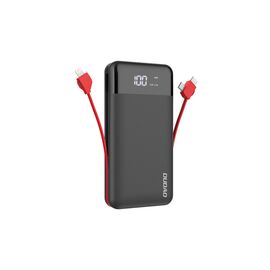 Батарея универсальная Dudao K1Pro 20000mAh, with built-in cables, black (6970379617588)