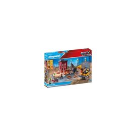 Конструктор Playmobil City action Мини-экскаватор со строительной секцией (70443)