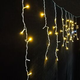 Гірлянда Novogod`ko бахрома 83 LED, теплий білий, 3*0,6 м, мерехтіння (973776)