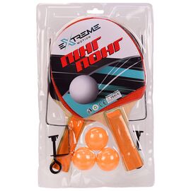 Игровой набор A-Toys Теннис настольный Extreme Motion 2 ракетки, 3 мячика в слюде с сеткой (TT2114)