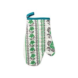 Кухонная прихватка Home Line Рукавичка Зеленый орнамент 28х18см (136944)