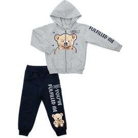 Спортивний костюм Breeze з ведмедиком (18105-92B-gray)