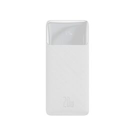 Батарея универсальная Baseus Bipow 30000mAh, PD/3.0/20W, QC/3.0, USB-C, 2*USB-A, FCP, AFC, white (PPDML-N02)