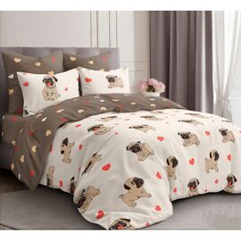 Постільна білизна MirSon Бязь 17-0566 Pug-dog (2200004268767)