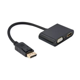 Переходник Cablexpert DisplayPort to HDMI/VGA (A-DPM-HDMIFVGAF-01)