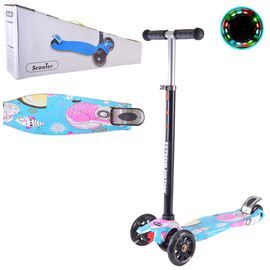 Самокат A-Toys PU, LED голубой (SC22071)