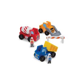 Игровой набор Melissa&Doug Деревянный набор "Строительные машинки" (MD656)