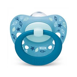 Пустышка Nuk Signature 1,5 мес – 3 года. голубая (3952419)