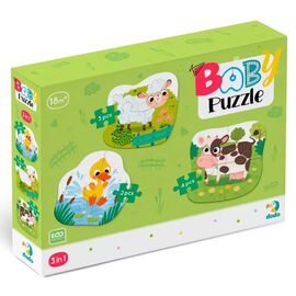 Пазл DoDo 3 в 1 Сельские животные (300393)
