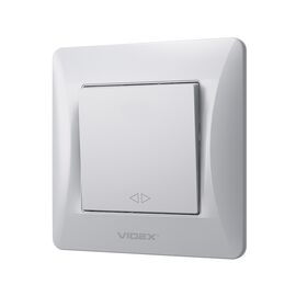 Переключатель Videx BINERA 1кл промежуточный серебряны (VF-BNSW1I-SS)