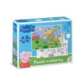 Пазл DoDo на 60 элементов 2 в 1 Peppa Pig (200119)