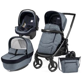 Коляска Peg-Perego 3 в 1 Team Horizon Небесна (PACK03-00000000004)
