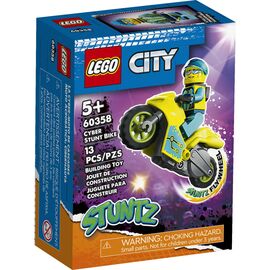 Конструктор LEGO City Каскадерский кибермотоцикл 13 деталей (60358)