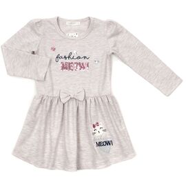 Платье POP FASHION с котиком (6726-116G-beige)