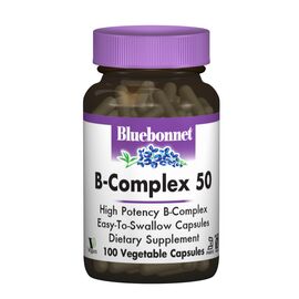 Витамин Bluebonnet Nutrition В-Комплекс 50, 100 гелевых капсул (BLB-00412)
