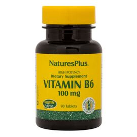 Витамин Natures Plus Витамин В-6 Медленного Высвобождения, Nature's Plus, 500 мг, (NAP-01665)