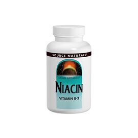 Витамин Source Naturals Ниацин (В3) 100мг, 250 таблеток (SNS-00502)