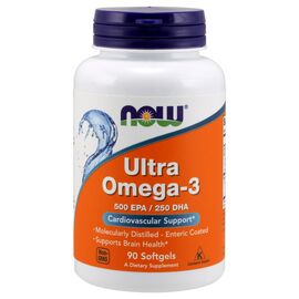 Жирные кислоты Now Foods Ультра Омега-3, Ultra Omega-3, 90 желатиновых капсул (NOW-01661)