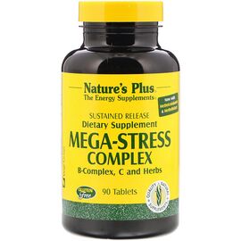 Витаминно-минеральный комплекс Natures Plus Супер Сильный Комплекс от Стресса, Mega-Stress, Nature's Plu (NAP-01261)