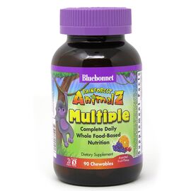 Мультивитамин Bluebonnet Nutrition Мультивитамины для Детей, Вкус Фруктов, Rainforest Animalz, (BLB0190)